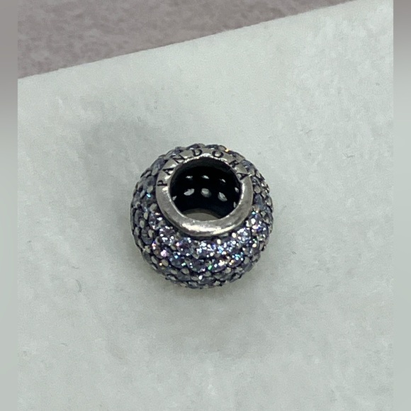Authentic Pandora 925 Pave Lights Clear CZ Charm Bead # 791051CZ - Picture 4 of 5